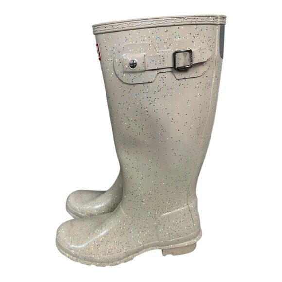 Hunter Original Giant Glitter Rain Boots Color Cast Girls Size 5 - Picture 3 of 7
